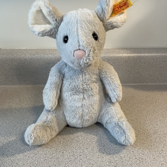 steiff Other - Steiff Cheesy Mouse Soft Cuddly Plush 7" Gray Germany #056246